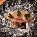 祇園 にしかわ - さわらの皮のあぶりと身