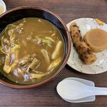 ミズハ食堂 - 料理写真:カレーうどん＆おでん２つ