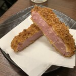 大衆酒場 したぢ屋 - ハムカツ　ハーフ