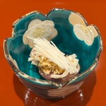 割烹 新多久 - メジマグロ長芋山わさび