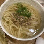 やりうどん - かしわうどん