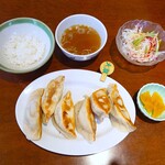 餃子のハルピン - 〈ランチ〉餃子セット（大葉餃子）