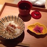 祇園 にしかわ - 香箱蟹炊き込みご飯