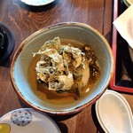 夕霧そば 瓢亭 - 大根の旨煮