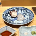 鮨処 やまと - タコ（佐島）とヒラメ（青森）