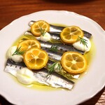Hachihare - イワシのマリネ　～金柑と青唐ソース～