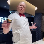 照寿司 - 大間マグロタルタル紫雲丹、オシェトラキャビア海苔巻き