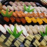 札幌市場めし　まるさん亭 - おかませ握り　５人前　１２５００円　【　２０１４年１２月　】