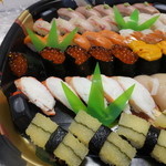 札幌市場めし　まるさん亭 - おかませ握り　５人前　１２５００円のアップ　１　【　２０１４年１２月　】