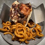 ブルー エントランス キッチン - 