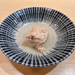 庭つ鶏 - お通し  つくね