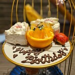 欧風居酒屋バル･アミューズ - ■２段ケーキ / プレート付き