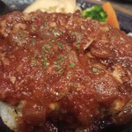 あさくま - ボロネーゼハンバーグのアップです