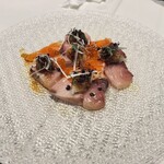 洋食 Matsushita - ブリとアルプスサーモンのカルパッチョ