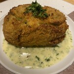 Lier - 白子と蟹のコロッケ海苔のソース