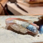 鮨 つぼみ - しめ鯖（ゴマサバ） 長崎より 白板昆布