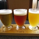 Matsue horikawa jibiru kankai biru kambia resutoran - 地ビールのお試しセット