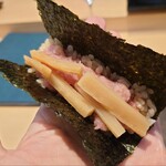 伊勢前寿し 神貫 - 神貫ショートコース　伊勢とろたく巻き