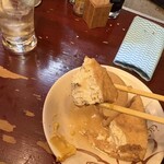 初音 - 厚揚げ、カラシをつけてリフト\(//∇//)\