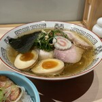 らぁ麺花萌葱 - 特製らぁ麺 塩 太麺