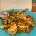 SOUTH BOUND KYOTO - ガーリックシュリンプと色々きのこ