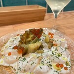 SOUTH BOUND KYOTO - 帆立貝と焼き茄子のマリネ