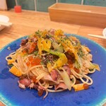 SOUTH BOUND KYOTO - ほたるいかと九条ネギのからすみパスタ