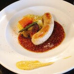 カフェ アンド カンティーヌ ノートル - 自家製ソーセージとポテトピューレ　マスタードソース¥1,400