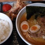 Ramengadou - Ａセット（味噌ラーメン）￥930