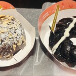 ミスタードーナツ - 料理写真:左:トリュフショコラドーナツ プラリネ　　　　　　　　　　　右: 生ショコラフレンチ ノワール