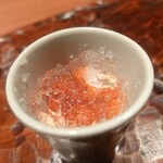 水づき - 卵プリンと苺のジュレ