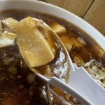 トーフラーメン 幸楊 - お豆腐と挽肉は餡でまとめられてます