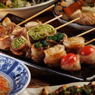 完全個室 野菜巻き串と焼き鳥×九州料理 あきない - メイン写真:
