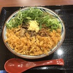 丸亀製麺 八王子打越店 - ネギ、天かす、生姜トッピング