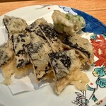 サバの駅 - 南部せんべいの天ぷら