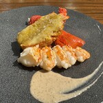 鉄板焼き 牛鳴 - 伊勢海老の鉄板焼き