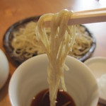 Z庵 - 先っちょだけに、汁をチョンと浸け・・・。