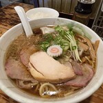 G麺７ - ワンタン入りらーめん正油　&   小ライス