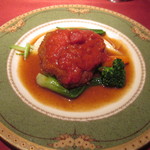 ビストロ・プティポワ - 牛肉のパン粉焼きトマトソース