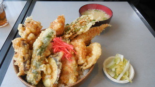 カリビアン - 地あなご野菜盛り合せ天丼