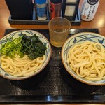 丸亀製麺 - かけ並と冷ぶっかけ並をオーダー♪