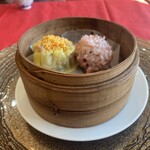 点心爛漫tejima - 広東焼売と赤米の糯米焼売