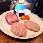 WITH THE STYLE ステーキハウス ミディアムレア - ハンバーグ＆牛タンステーキ　ランチ