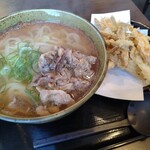 大地のうどん - 料理写真:肉ごぼう天うどん（大・ごぼ天バラ）