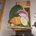 しゃぶしゃぶれたす - 野菜の盛り合わせです。
