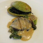 ラ メゾン クルティーヌ - 上塩釜下アワビ。