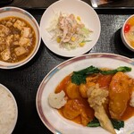 中国料理 香蘭 - タラとエビのチリソース