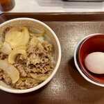 すき家 - 料理写真:牛丼 並 つゆだく、ネギだく＋たまご