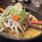 スパイス&ラーメン橙 - ちょいアップ　カリーらぁめん