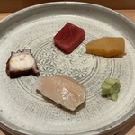 浅草壽司清 - 4種盛り合わせ